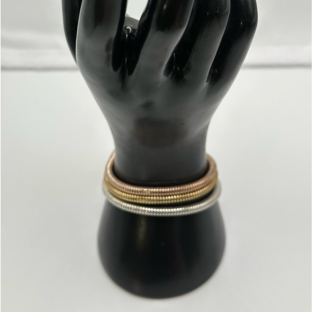 Gorgeous gold, three strand chain bracelets with magnetic clasp